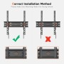 Redbat Soporte TV Pared para Pantallas Planos de 23 a 55 Pulgadas, Soporte Pared TV con Inclinación de Perfil Bajo hasta 45 kg,