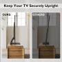 BONTEC Soporte TV Universal para Pantallas 22-65 Pulgadas, Soporte Pie para LED/LCD/Plasma/Curva, Carga Máx. 50 kg y VESA