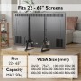 BONTEC Soporte TV Universal para Pantallas 22-65 Pulgadas, Soporte Pie para LED/LCD/Plasma/Curva, Carga Máx. 50 kg y VESA