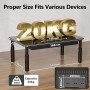 BONTEC Soporte para Monitor con Cajón, Elevador Monitor Escritorio de Tres Niveles de Alturas Ajustable con Plataforma de Malla