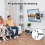 BONTEC Soporte de pared para televisores LED CD OLED de 13 a 42 pulgadas, inclinable, orientable y giratorio 360°, soporte de