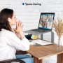 BONTEC Soporte Portátil para Portátil de 10-17 Pulgadas, Soporte de Ordenador Escritorio Ergonómico, Soportar hasta 5 kg, Plata