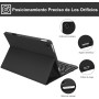 Funda con Teclado para Lenovo Tab P12 12.7", Teclado Bluetooth Inalámbrico Desmontable con Funda Protectora Delgada y Ranura