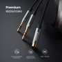 UGREEN Adaptador Splitter Jack 3.5mm Micro y Auriculares Separador de Audio y Micrófono con HiFi Sonido Mic 1 Hembra a 2 Macho