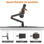 Amazon Basics Soporte de monitor ajustable, para un monitor de hasta 32 pulgadas (81.3 cm), Negro