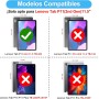 Funda con Teclado para Lenovo Tab P12 12.7", Teclado Bluetooth Inalámbrico Desmontable con Funda Protectora Delgada y Ranura