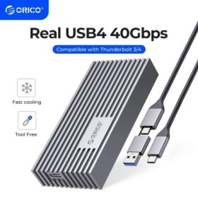 ORICO-carcasa de SSD de alta velocidad M.2 NVMe, carcasa externa HD, T