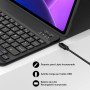 Funda con Teclado para Lenovo Tab P12 12.7", Teclado Bluetooth Inalámbrico Desmontable con Funda Protectora Delgada y Ranura
