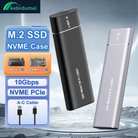 Caja M2 SSD NVMe PCIe 10Gbps M.2 SSD funda portátil USB C 3,1 a M.2 NV