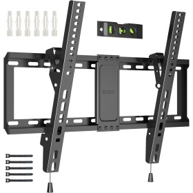 BONTEC Soporte TV Pared Inclinable para Pantallas de 37-82 Pulgadas Plana & Curva LED LCD, Soporte para TV Capacidad hasta 60
