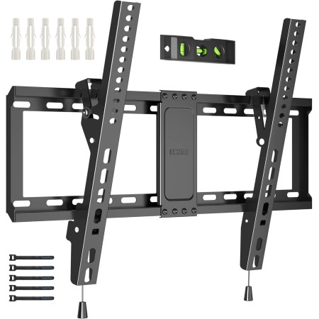 BONTEC Soporte TV Pared Inclinable para Pantallas de 37-82 Pulgadas Plana & Curva LED LCD, Soporte para TV Capacidad hasta 60