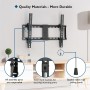 BONTEC Soporte TV Pared Inclinable para Pantallas de 37-82 Pulgadas Plana & Curva LED LCD, Soporte para TV Capacidad hasta 60
