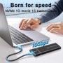 Caja M2 SSD NVMe PCIe 10Gbps M.2 SSD funda portátil USB C 3,1 a M.2 NV