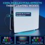 IINE Soporte vertical RGB para PS5/Slim/Pro, PS5/Slim/Pro Base Stand con luces Adjustabel, base de estación vertical con