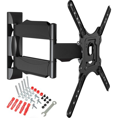 Soporte TV de Pared Inclinable y Giratorio para Pantallas de 32-55 Pulgadas, hasta 31,8 kg, MAX VESA 400x400mm