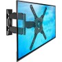 Soporte TV de Pared Inclinable y Giratorio para Pantallas de 32-55 Pulgadas, hasta 31,8 kg, MAX VESA 400x400mm