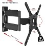 Soporte TV de Pared Inclinable y Giratorio para Pantallas de 32-55 Pulgadas, hasta 31,8 kg, MAX VESA 400x400mm