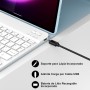 Funda con Teclado para Lenovo Tab P12 12.7", Teclado Bluetooth Inalámbrico Desmontable con Funda Protectora Delgada y Ranura