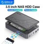 ORICO-carcasa de disco duro SATA de 3,5 pulgadas, caja de almacenamien