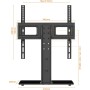 GRIFEMA GB1005 Soporte TV Pie para Pantallas de 26-55 Pulgadas, Hasta 45 kg, Soporte Pie TV Giratorio y Ajustable en Altura,Base