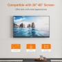 GRIFEMA GB1007-4 Soporte TV Pared para Pantallas de 26-65”, Soporte Pared TV Inclinable, hasta 55kg, Máx VESA 400x400mm