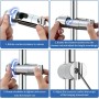 Joyoldelf - Soporte Ajustable de 19 a 25 mm Para Cabezal de Ducha, Cromado