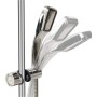 Joyoldelf Soporte de Ducha,16-19 mm Reemplazo de Soporte Alcachofa Ducha Ajustable,ABS Soporte Ducha Pared,Cromado（Gris