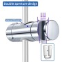 Joyoldelf Soporte de Ducha,16-19 mm Reemplazo de Soporte Alcachofa Ducha Ajustable,ABS Soporte Ducha Pared,Cromado（Gris