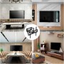 GRIFEMA Soporte TV Pared, Soporte Television Pared 26-65 Pulgadas Giratorio Inclinable Articulado Brazo TV Extensible, MAX