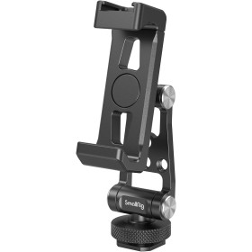 SMALLRIG Soporte para Teléfono de Metal con Cold Shoe, Soporte Universal Compatible con Articulaciones Libremente Ajustables,