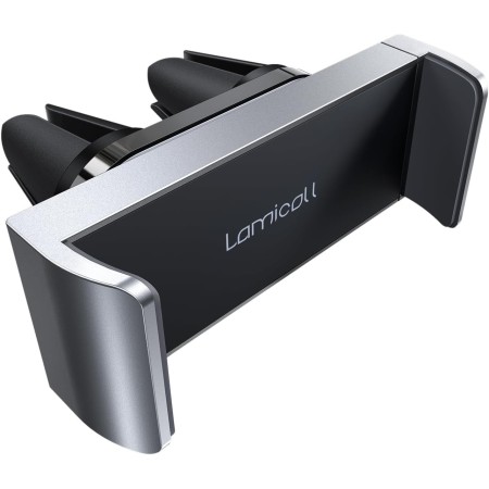 Lamicall Soporte Móvil Coche, Soporte Teléfono - Rejillas de Ventilación Salidas de Aire para iPhone 16 Pro Max Plus, 15 14 13