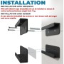 sciuU Soporte de Pared Universal para Tablets/Teléfono/Lector Electrónico/Control Remoto, Compatible con iPad, iPhone, Samsung,