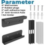 sciuU Soporte de Pared Universal para Tablets/Teléfono/Lector Electrónico/Control Remoto, Compatible con iPad, iPhone, Samsung,