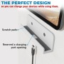 sciuU Soporte de Pared Universal para Tablets/Teléfono/Lector Electrónico/Control Remoto, Compatible con iPad, iPhone, Samsung,