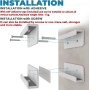 sciuU Soporte de Pared Universal para Tablets/Teléfono/Lector Electrónico/Control Remoto, Compatible con iPad, iPhone, Samsung,