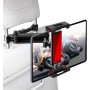OcioDual Soporte Tablet Coche Reposacabezas, Abrazadera para Reposacabezas, Soporte para Tablet Coche Extensible, Rotación 360º,
