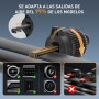 YISH Soporte Movil Coche：360° Suporte Telemovel Carro, Porta Movil Coche [Gancho Mejorado y Silicona] Sujeta Moviles para Coche,