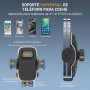 YISH Soporte Movil Coche：360° Suporte Telemovel Carro, Porta Movil Coche [Gancho Mejorado y Silicona] Sujeta Moviles para Coche,
