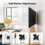 BONTEC Soporte Pared Monitor para Pantallas de 13-30 Pulgadas de Curvo y Plana de Plasma LCD LED, Soporte Pared TV de Movimiento