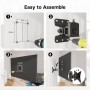 BONTEC Soporte Pared Monitor para Pantallas de 13-30 Pulgadas de Curvo y Plana de Plasma LCD LED, Soporte Pared TV de Movimiento