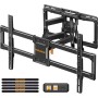 PERLEGEAR Soporte TV Pared Movimiento Completo para Pantallas Planas y Curvas de 42-84 Pulgadas, Soporte TV con Giro,