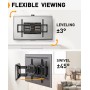 PERLEGEAR Soporte TV Pared Movimiento Completo para Pantallas Planas y Curvas de 42-84 Pulgadas, Soporte TV con Giro,