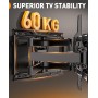 PERLEGEAR Soporte TV Pared Movimiento Completo para Pantallas Planas y Curvas de 42-84 Pulgadas, Soporte TV con Giro,