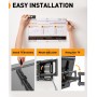 PERLEGEAR Soporte TV Pared Movimiento Completo para Pantallas Planas y Curvas de 42-84 Pulgadas, Soporte TV con Giro,
