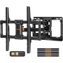 PERLEGEAR Soporte TV Pared Movimiento Completo para Pantallas Planas y Curvas de 42-84 Pulgadas, Soporte TV con Giro,