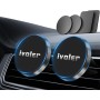 ivoler 2 Pack Soporte Móvil Coche, Iman Coche Móvil para Rejilla del Aire, 360°Rotación, Soporte Magnético para Smartphone, los