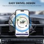 ivoler 2 Pack Soporte Móvil Coche, Iman Coche Móvil para Rejilla del Aire, 360°Rotación, Soporte Magnético para Smartphone, los