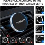 ivoler 2 Pack Soporte Móvil Coche, Iman Coche Móvil para Rejilla del Aire, 360°Rotación, Soporte Magnético para Smartphone, los