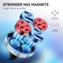 ivoler 2 Pack Soporte Móvil Coche, Iman Coche Móvil para Rejilla del Aire, 360°Rotación, Soporte Magnético para Smartphone, los