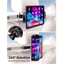 Wurycia Soporte Tablet Coche, Soporte Coche Reposacabezas, Soporte iPad Coche, Accesorios Coche para Teléfono/Tablet